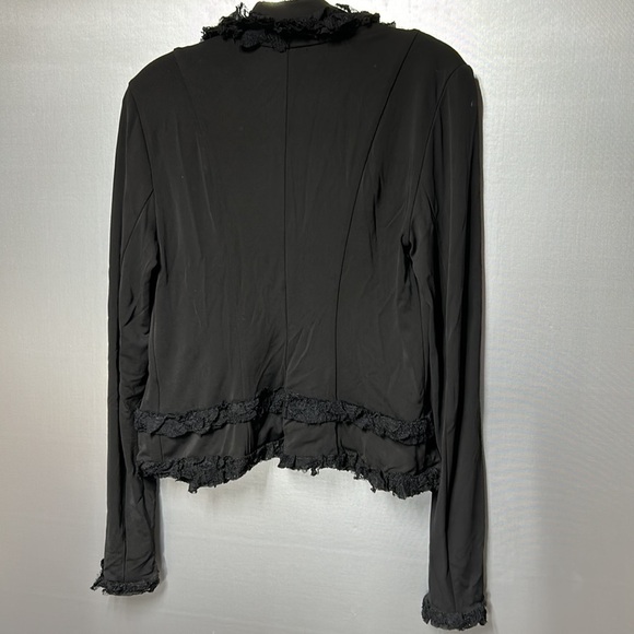 Look gold label size XS long sleeve black overlay boutique wear. NWT - Picture 9 of 15